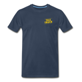 Men's Premium T-Shirt - Tall Truck, Vermont's Finest w/State - navy