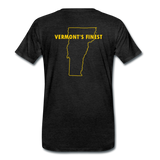 Men's Premium T-Shirt - Tall Truck, Vermont's Finest w/State - charcoal gray