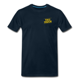 Men's Premium T-Shirt - Tall Truck, Vermont's Finest w/State - deep navy