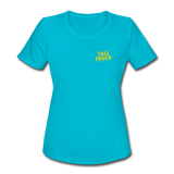 Women's Moisture Wicking Performance T-Shirt - turquoise