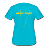 Women's Moisture Wicking Performance T-Shirt - turquoise