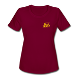 Women's Moisture Wicking Performance T-Shirt - burgundy