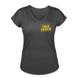 Women's Tri-Blend V-Neck T-Shirt - deep heather