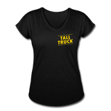 Women's Tri-Blend V-Neck T-Shirt - black