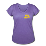 Women's Tri-Blend V-Neck T-Shirt - purple heather