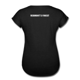 Women's Tri-Blend V-Neck T-Shirt - black