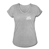 Women's Tri-Blend V-Neck T-Shirt - heather gray