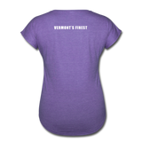Women's Tri-Blend V-Neck T-Shirt - purple heather