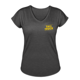 Women's Tri-Blend V-Neck T-Shirt - deep heather