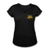 Women's Tri-Blend V-Neck T-Shirt - black