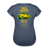 Women's Tri-Blend V-Neck T-Shirt - navy heather