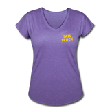 Women's Tri-Blend V-Neck T-Shirt - purple heather