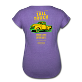 Women's Tri-Blend V-Neck T-Shirt - purple heather