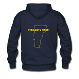 Men's Hoodie | Tall Truck Logo w/ Vermont's Finest - navy