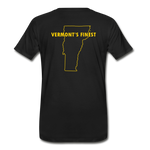 Men's Premium T-Shirt - Tall Truck, Vermont's Finest w/State - black