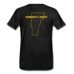 Men's Premium T-Shirt - Tall Truck, Vermont's Finest w/State - charcoal gray