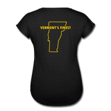 Women's Tri-Blend V-Neck T-Shirt - black