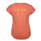 Women's Tri-Blend V-Neck T-Shirt - heather bronze