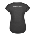 Women's Tri-Blend V-Neck T-Shirt - deep heather