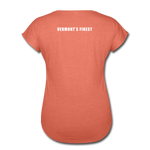Women's Tri-Blend V-Neck T-Shirt - heather bronze