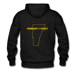 Men's Hoodie | Tall Truck Logo w/ Vermont's Finest - black