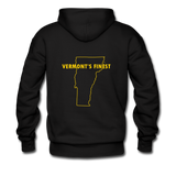 Men's Hoodie | Tall Truck Logo w/ Vermont's Finest - black